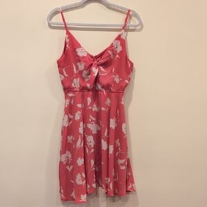 Lulu's Pink Floral Dress